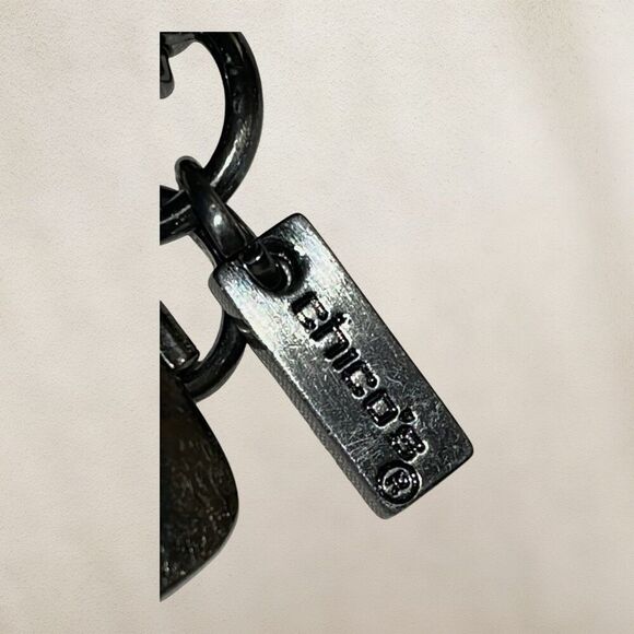 Chico’s Gun Metal Black & Silver Rhinestone Link Belt One Size - Picture 8 of 10